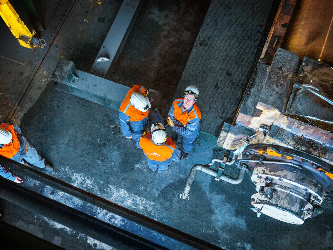 Ingeborg met collega's