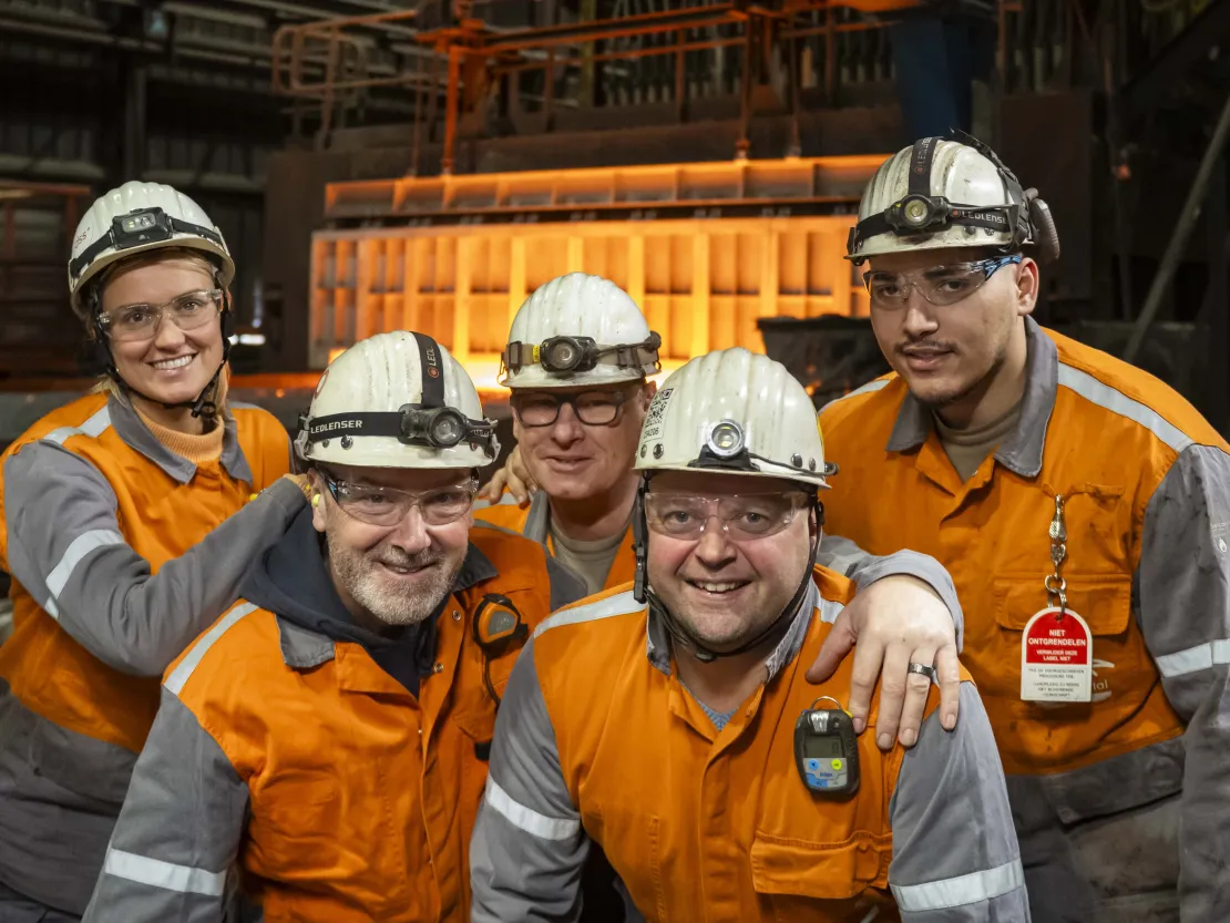 4 team members trimmed in safety clothing