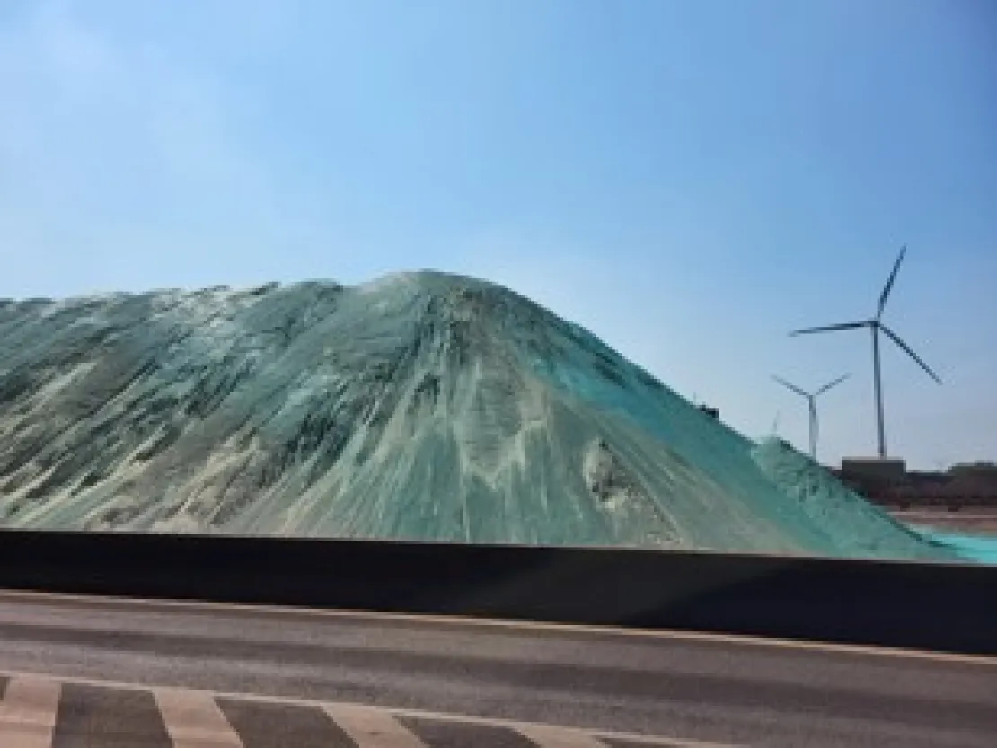 papiercellulose op grondstoffen tegen stof