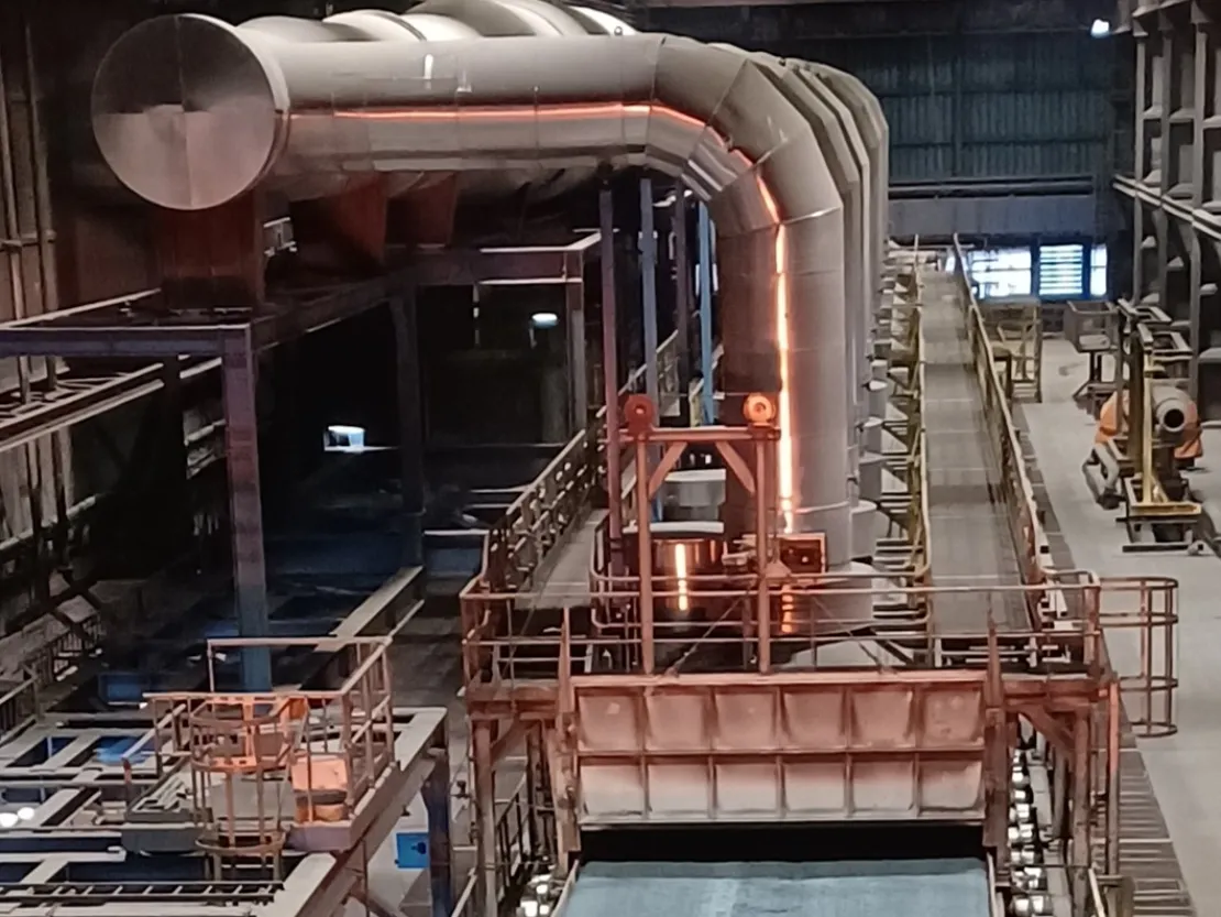 Rookgasrecirculatie sinterfabriek