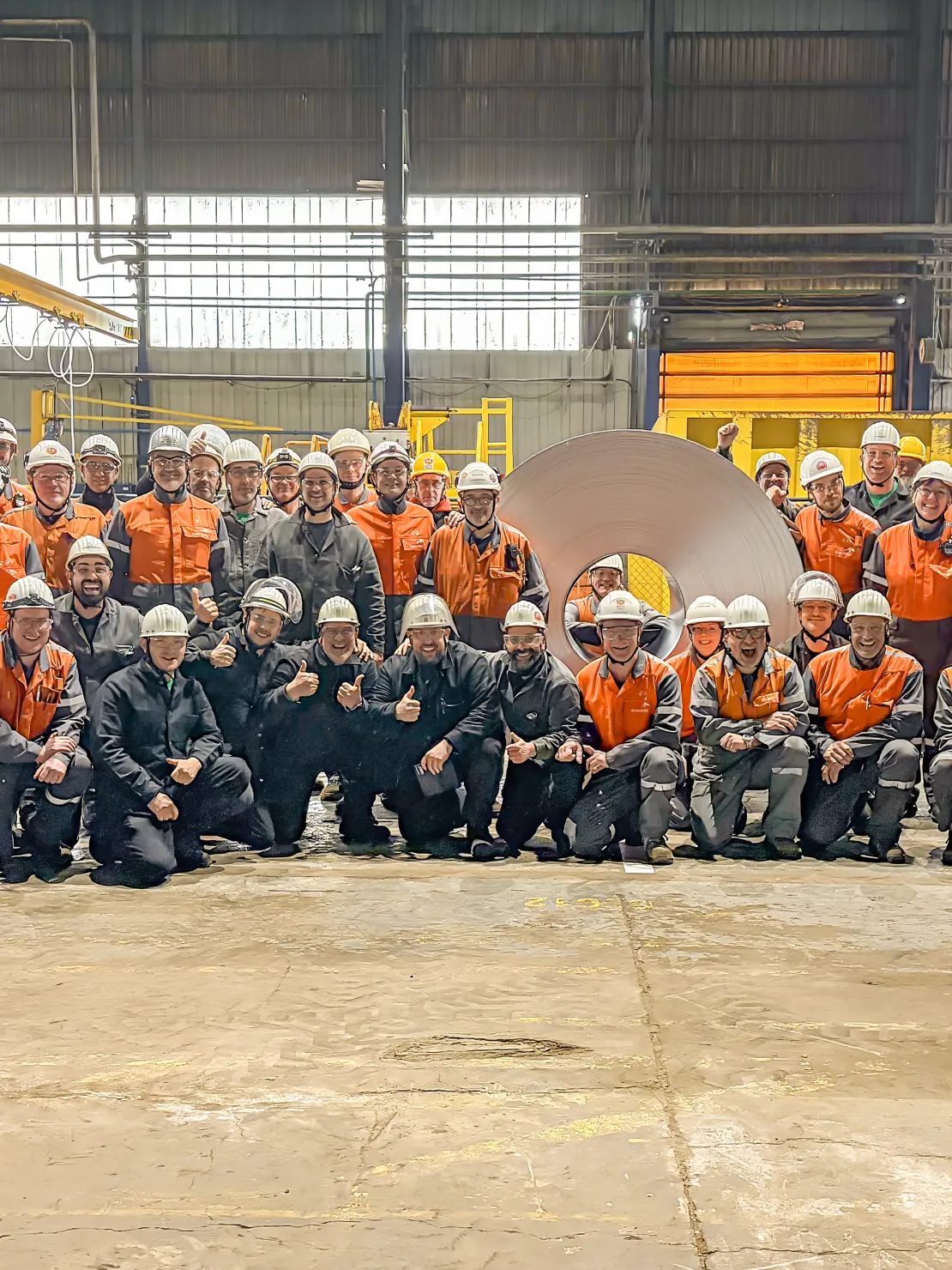 Staff for the Galva 5 steel coil startup