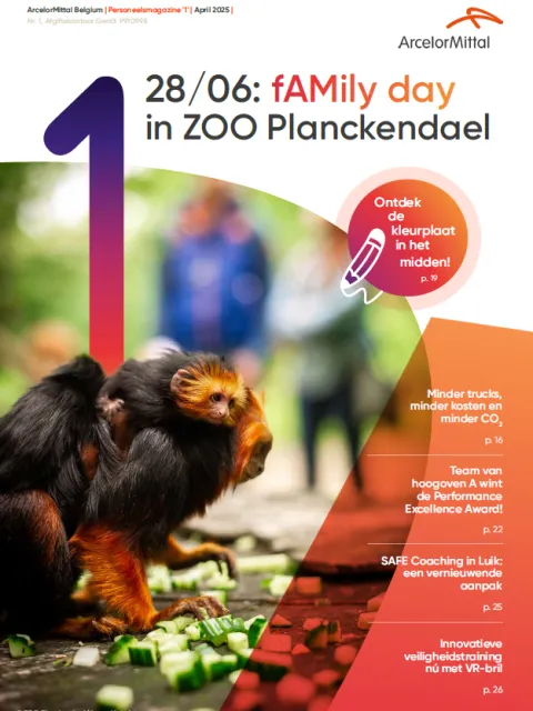 Cover personeelsmagazine '1' April 2025