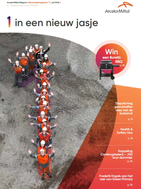 Cover personeelsmagazine '1' Juli 2024