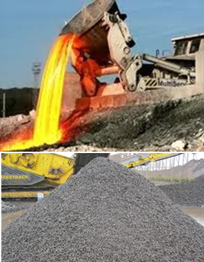 LD gravel by-product steel industry