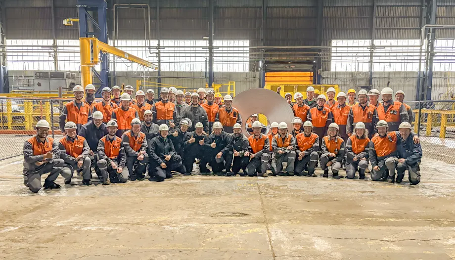 Staff for the Galva 5 steel coil startup