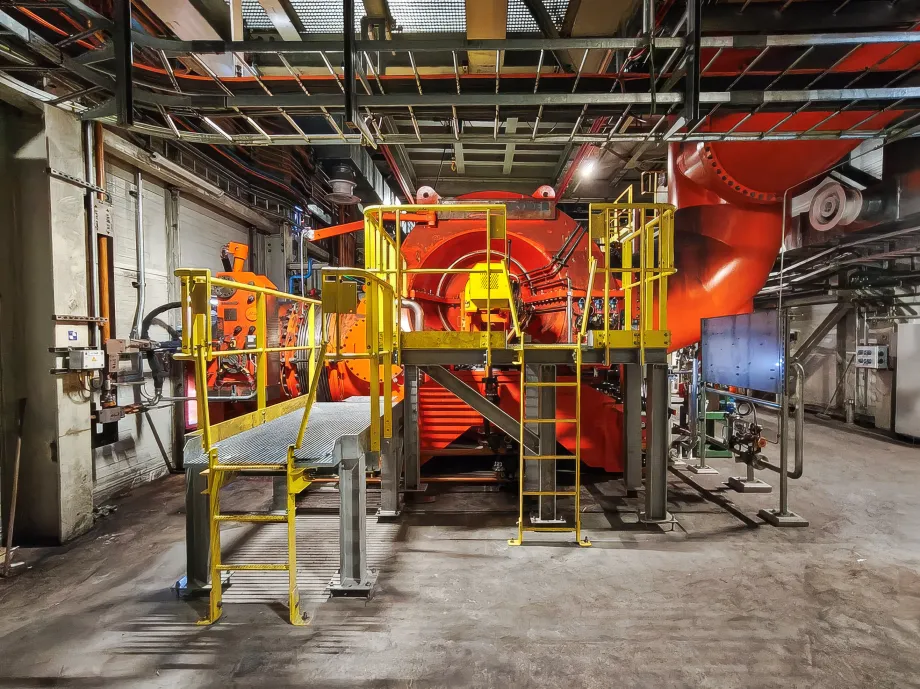 TRT Top Gas Recovery Turbine binnenaanzicht